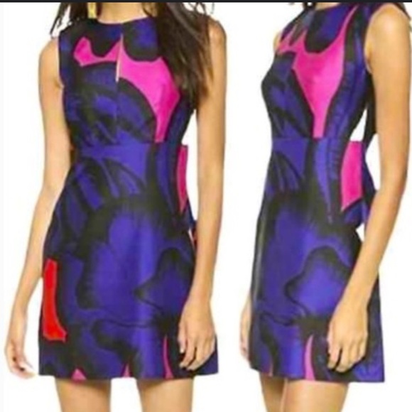 Diane VonFurstenberg Dress Womens 2 Yvette Silk Poppy Vibrant Party Feminine - Picture 9 of 9